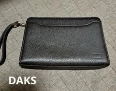 DAKS ダークブラウン クラッチバッグ　セカンドバッグ