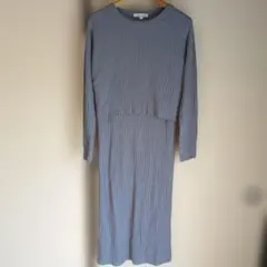 Madresstyle リブニット マタニティワンピース Lのサムネイル