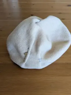 Ca4La アイボリー　ベレー帽 日本製　バラ色の帽子