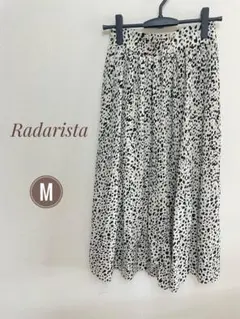 超美品☆【しまむら Radarista】レオパード プリーツ ロングスカート