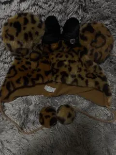 値下げ可⭕️ディズニー ヒョウ柄ファンキャップ
