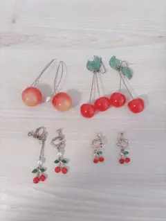 さくらんぼ イヤリング ピアス