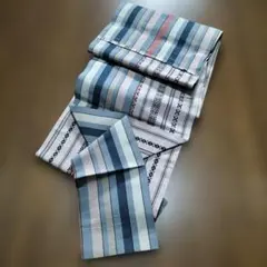 ジャンク品　名古屋帯（付け帯） 　　　　　　縞模様 　練習用として