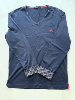お値下げ大歓迎‼️BURBERRY BLACK LABEL ネイビー Tシャツ