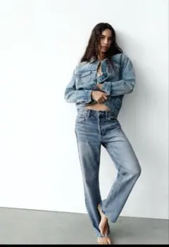 新品ZARA ザラ デニムジャケット Gジャン
