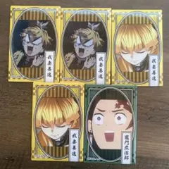 竈門炭治郎　我妻善逸　スクエア缶バッチ　鬼滅の刃　鬼滅