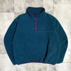 90s LL Bean エルエルビーン スナップT フリース プルオーバー