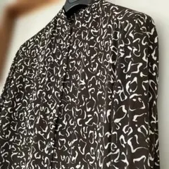 BEAUTY&YOUTH UNITED ARROWS 長袖 ブラウス　茶×白