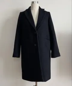 アーバンリサーチ　ウール混紡　チェスターコート　紺色