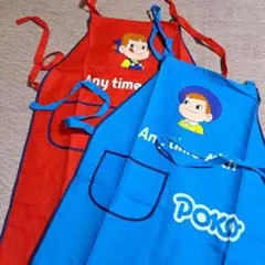 非売品 不二家 ペコちゃん エプロン レッド - メルカリ