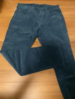 UNION STATION ダークブルー スリムフィットパンツ　コーデュロイ
