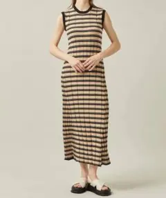 【美品】CINOH チノ 《STUDIOUS別注》ノースリーブニットドレス