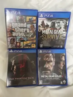 PS4 ソフト4本まとめ売り｜GTA5・メタルギアシリーズセット