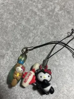 ハローキティ　ストラップセット
