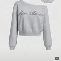 SHEIN　ワンショルダー　グレー　スウェット