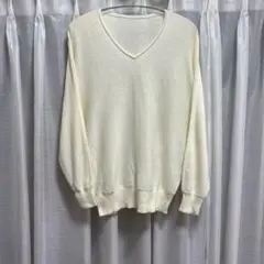 JOSEPH Vネック 長袖春夏 ニット セーター クリーム色 M - メルカリ