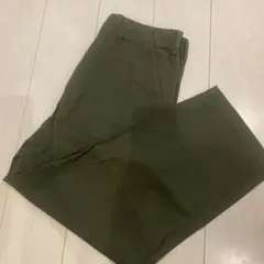 GU ワイドベイカーパンツ　オリーブ　Lサイズのサムネイル