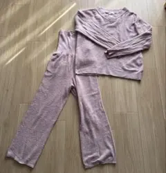 ジェラートピケ ピンク上下セット　フリーサイズ　腹巻付