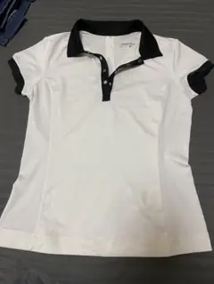 NIKE GOLF DRI-FIT ポロシャツ M ホワイト/ブラック