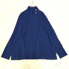 【カシェット】新品タグ付き　Aラインカットソー　ハイネック　刺繍　М　ゆったりめ