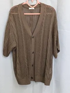 a.v.v 半袖ニットカーディガン