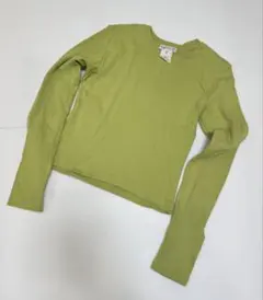 agnès b.アニエスベーの長袖 ロングTシャツ ライトグリーンのサムネイル