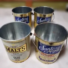 サントリービール　モルツ　ダイナミック　バケツ缶 4個セット　非売品のサムネイル