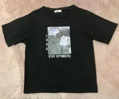 WEGO 黒 プリントTシャツ Fサイズ