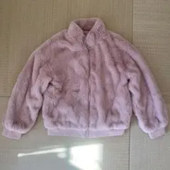 GUピンクファーブルゾン　150cm