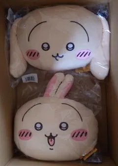 ちいかわ　うさぎだらけくじ　B賞　クッション　全2種　セット