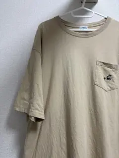 ビックサイズ半袖TシャツXL coen 熊ビーチ　シンプル　胸刺繍
