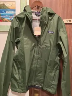 新品　patagonia オリーブグリーン レインジャケット L