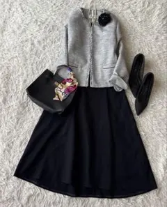 デッサン セットアップ ツイードジャケット M 〜L 卒業式 入学式 セレモニー