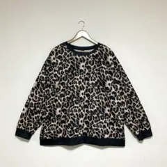 ５Ｌ６Ｌ ゆったり 大きいサイズ ヒョウ柄トレーナー