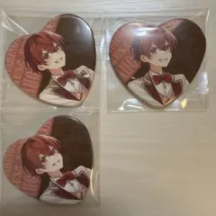 そらまふうらさか あほの坂田 となりの坂田 バレンタイン ハート 缶バッジ