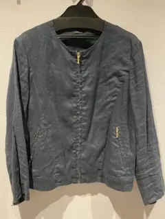 NOMBRE IMPAIR リネン100% ノーカラージャケットのサムネイル
