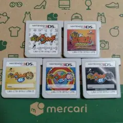 3DS 妖怪ウォッチ シリーズ 5本セットまとめ売り ソフトのみ