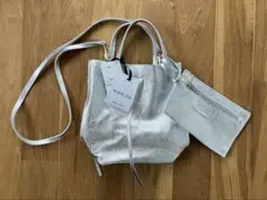 【未使用品】MARLON 2way Mini Tote Bag シルバー