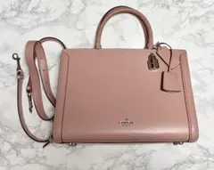 最終値下げ！20日まで！ 美品　coach ショルダーバッグ　ピンクのサムネイル