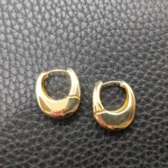 ぼ*う様 ゴールド シンプルフープ　 ピアス 金属アレルギー 人気