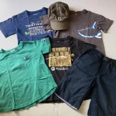 まとめ売り　男の子　6点セット　105〜120 Tシャツ　半ズボン　帽子付き