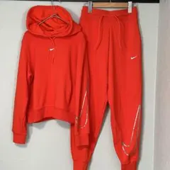 S 新品 ナイキ スウェット セットアップ 上下 ジョガー パーカー レディース