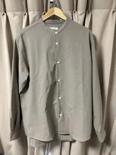 【試着のみ】JOURNAL STANDARD ベージュ バンドカラーシャツ　L
