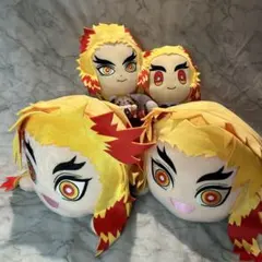 鬼滅の刃　メガジャンボ寝そべりぬいぐるみ　煉獄杏寿郎　ラスカルぬいぐるみセット