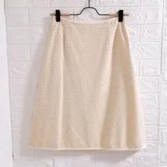 NATURAL BEAUTY 型抜きデザイン スカート　M