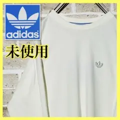 【未使用】アディダス オリジナルス ロングスリーブTシャツ 刺繍ロゴ 白 S