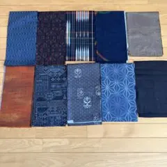 紬　ハギレ　まとめ売り-a92