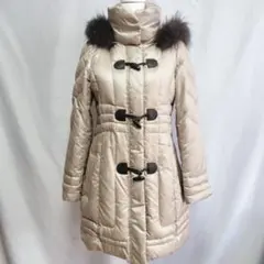 23区・ファー付きベージュ ダッフルダウンコート Mサイズ