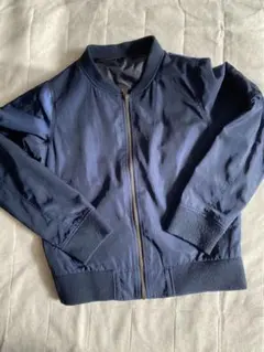 ブルゾン　ジャケット　ネイビー　MA-1風