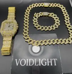 Voidlight極光5点セット ブリンブリン腕時計 喜平ネックレス クロス 銀 